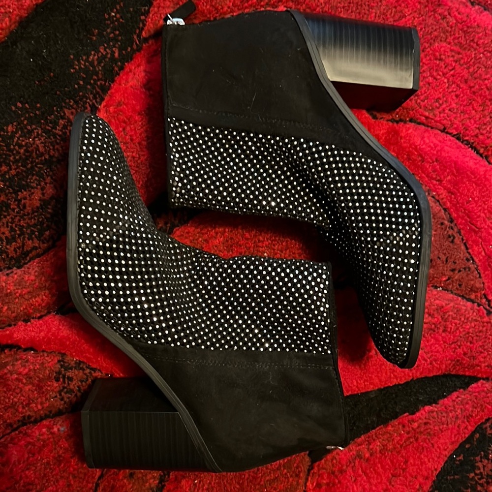 Madden girl rhinestone studded booties
